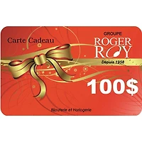Cert.Cadeaux Valeure 100$ Roger Roy CCGR100