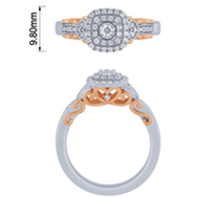 Bague de Fiançaille Van&Co 33PTS R182321-WP