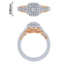 Bague de Fiançaille Van&Co 33PTS R182321-WP