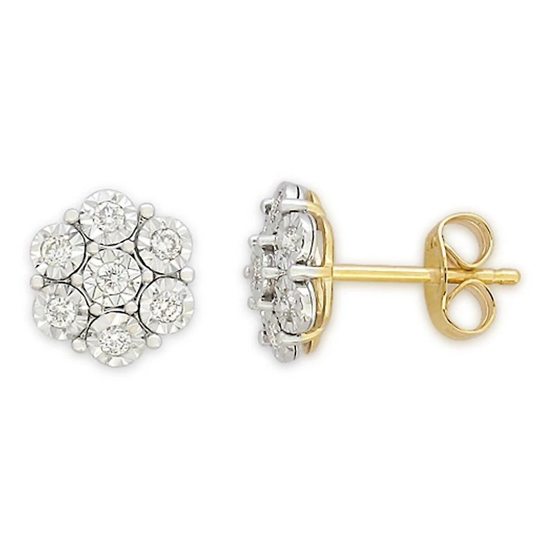 Boucles D’oreilles 10 Kt Roger Roy AEDXU