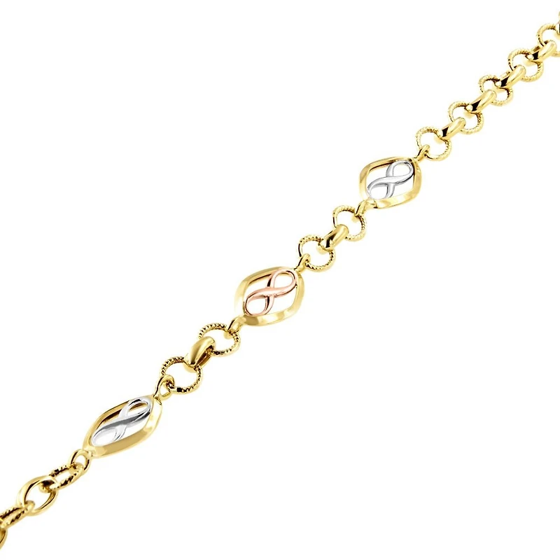 Bracelet 10 Kt Roger Roy BYC01-4334-2T
