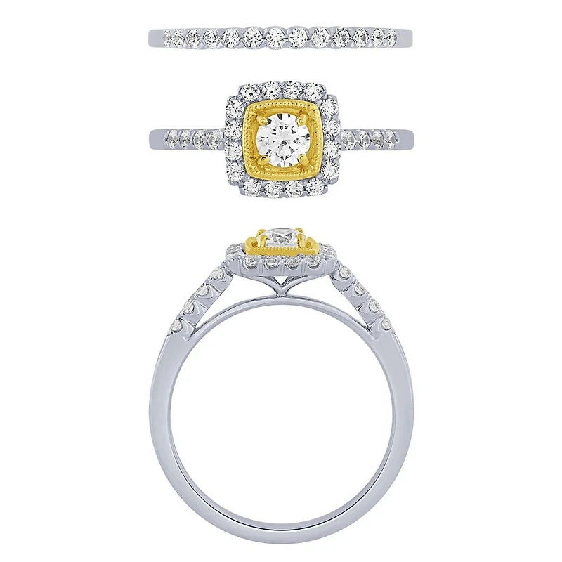 Bague de Fiançaille Van&Co 125PTS R184484-WY