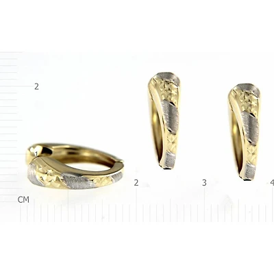 Boucles D’oreilles 10 Kt Roger Roy E270006-YW-FL