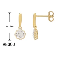 Boucles D’oreilles 14 Kt Roger Roy AEGOJ