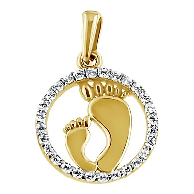 Pendentif 10 Kt Roger Roy PDD01-1153-2T