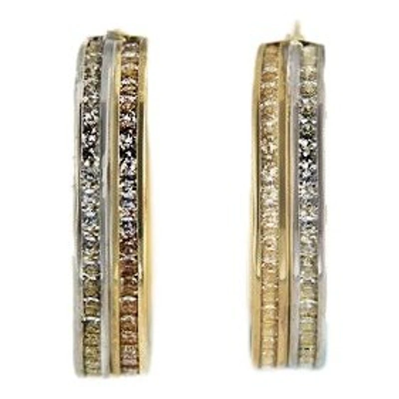 Earrings 10 Kt Roger Roy E200772-YW-FCZ