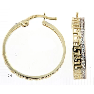Boucles D’oreilles 10 Kt Roger Roy EDA160750-YW