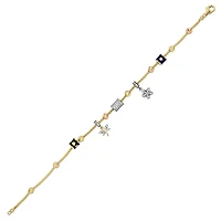 Bracelet 14 Kt Roger Roy B415-BLK034