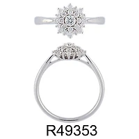 Bague 14 Kt Van&Co R49353A1R