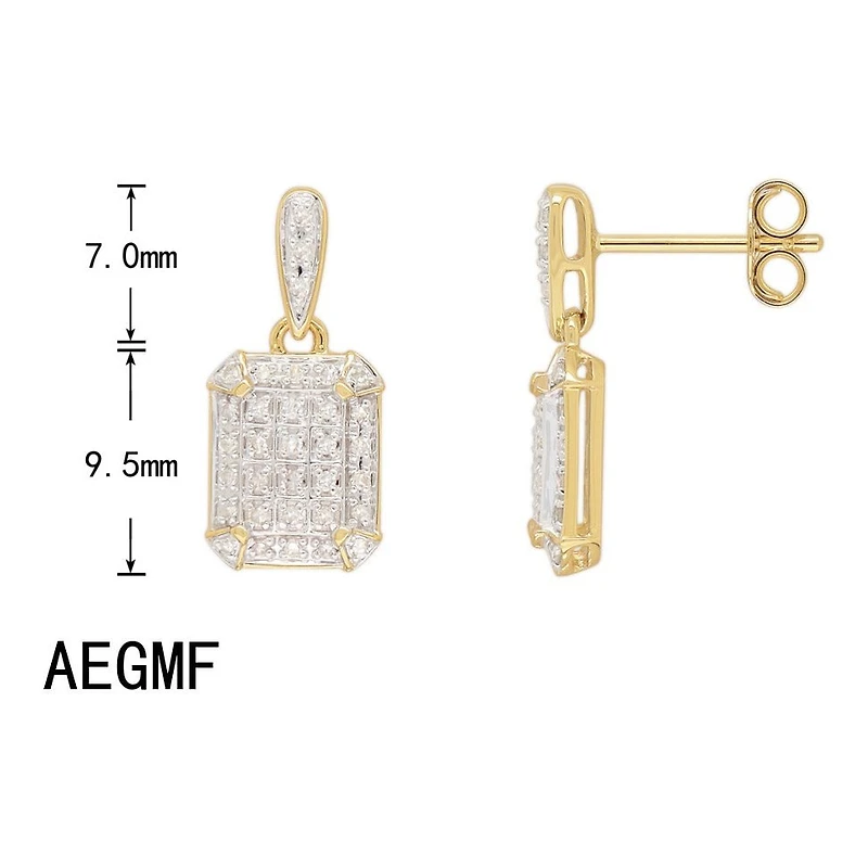 Boucles D’oreilles 14 Kt Roger Roy AEGMF