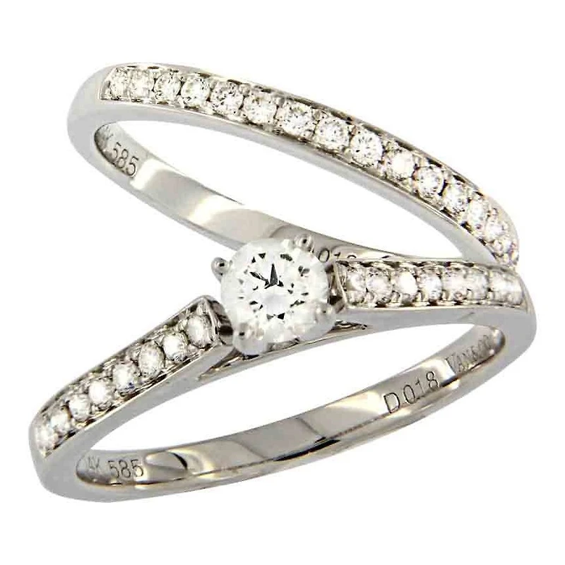 Bague de Fiançaille Van&Co 65PTS MR16921TW75