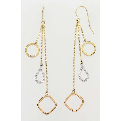 Boucles D’oreilles 10 Kt Roger Roy E200737TC