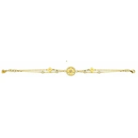 Bracelet 14 Kt Roger Roy B14-BLK34Y