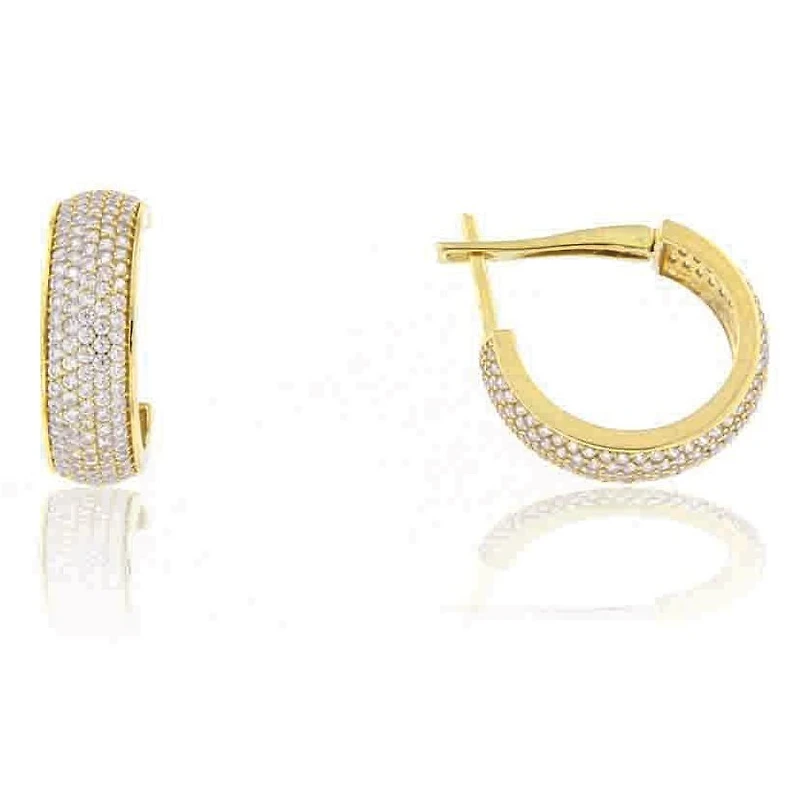 Boucles D’oreilles 10 Kt Roger Roy E110-STE076