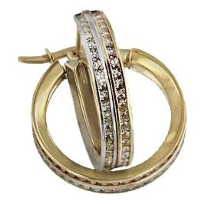 Earrings 10 Kt Roger Roy E200772-YW-FCZ