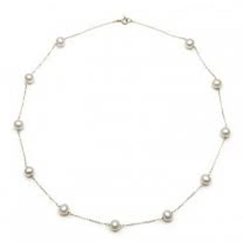 Pearl Neckless 10 Kt Roger Roy NP7101W