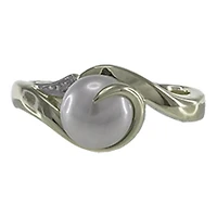 Ring Pearl 10 Kt Diam Roger Roy