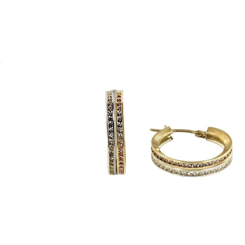 Earrings 10 Kt Roger Roy E200772-YW-FCZ
