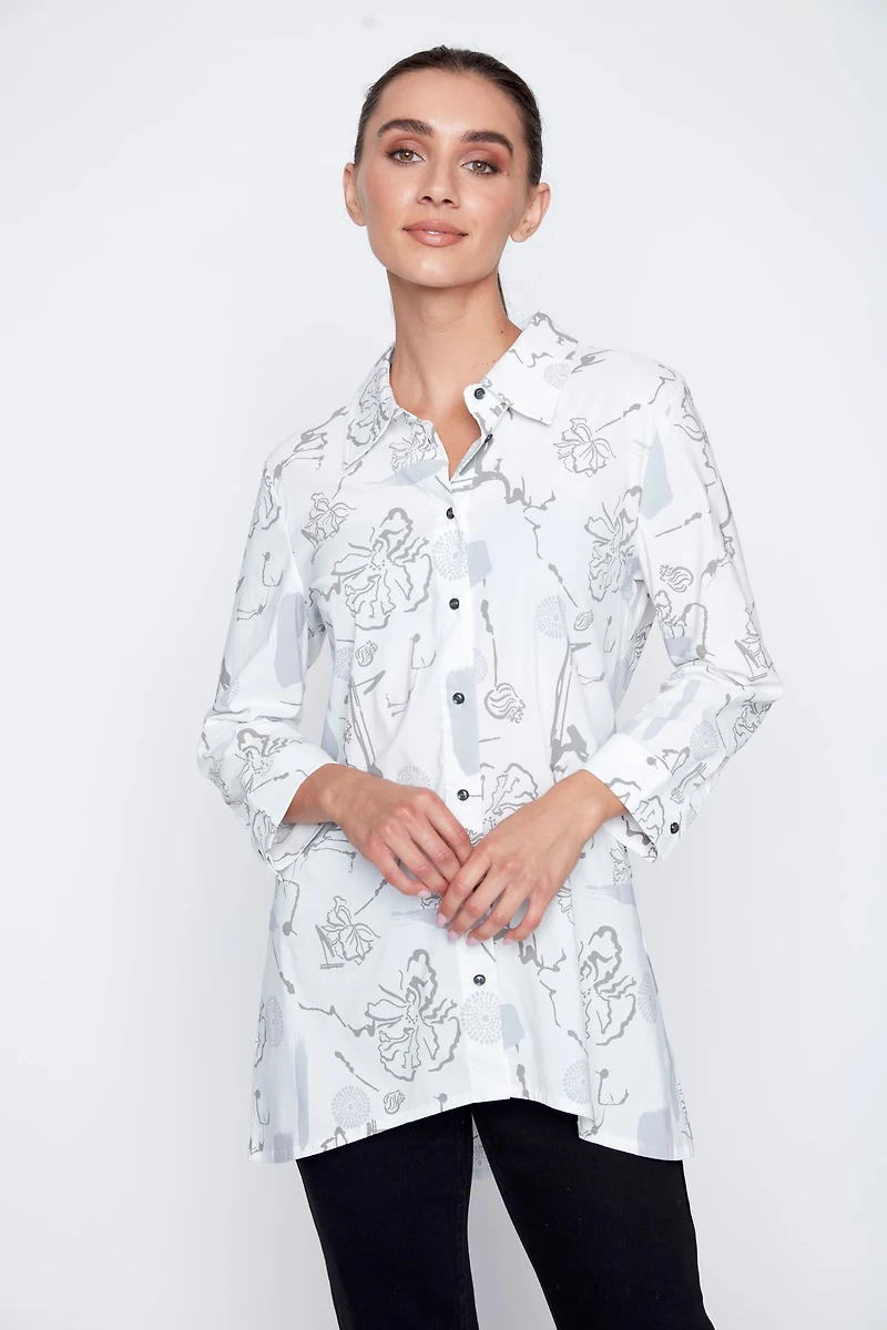 La tunique chemise imprimée