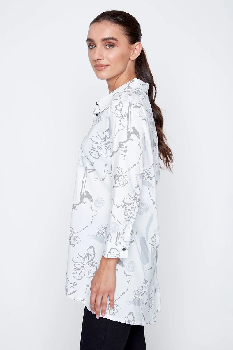 La tunique chemise imprimée