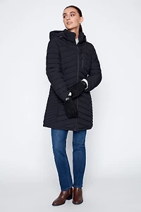 Detachable hood puffer jacket