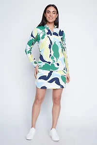 Le haut imprimé à col en V avec protection UV