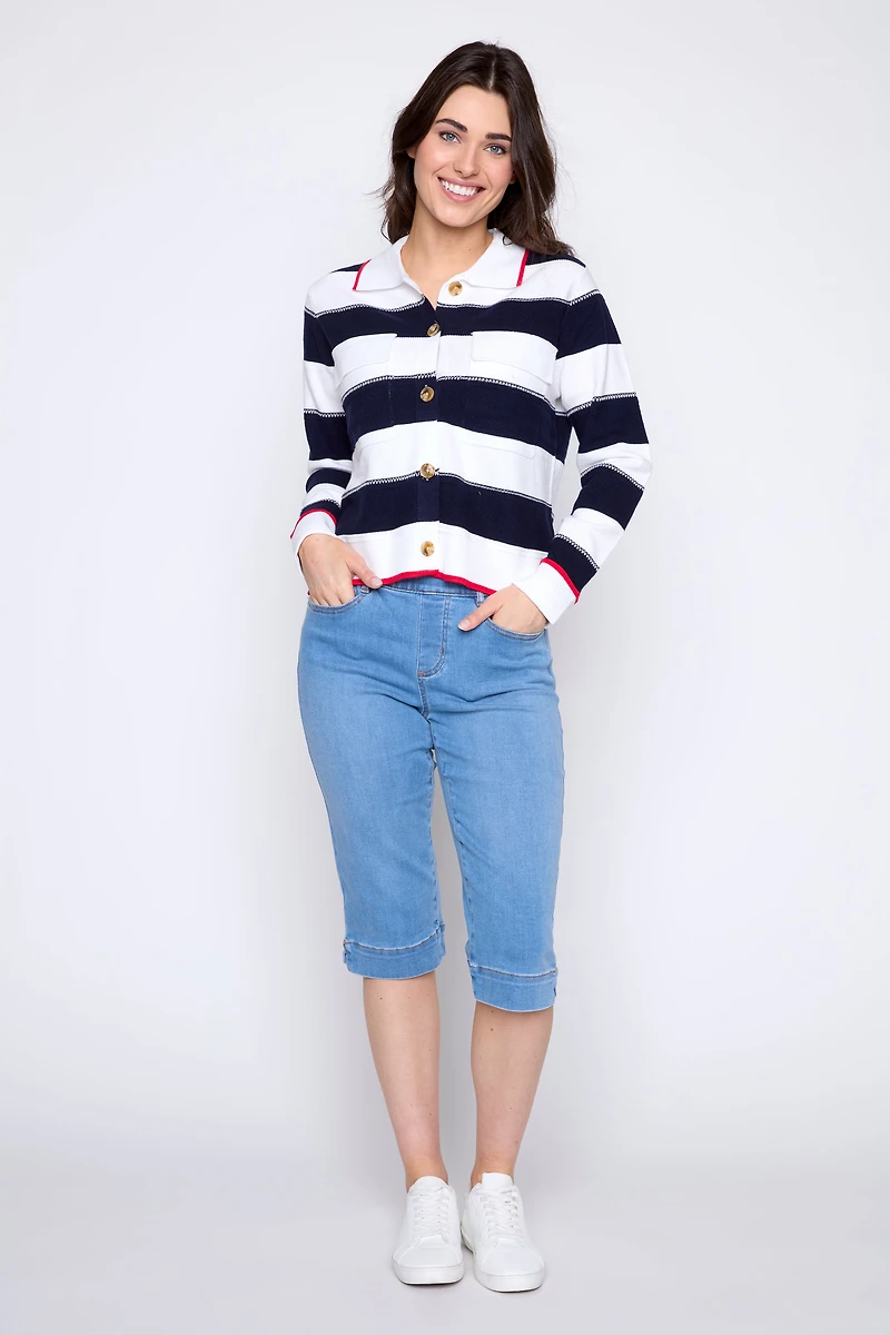 Stripe cardigan