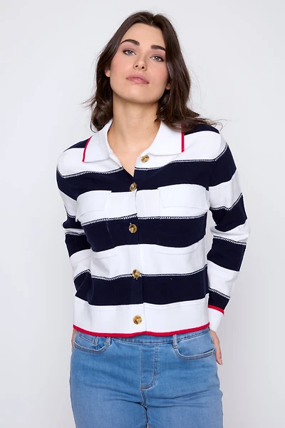 Stripe cardigan