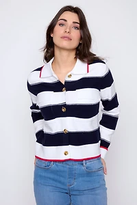 Stripe cardigan