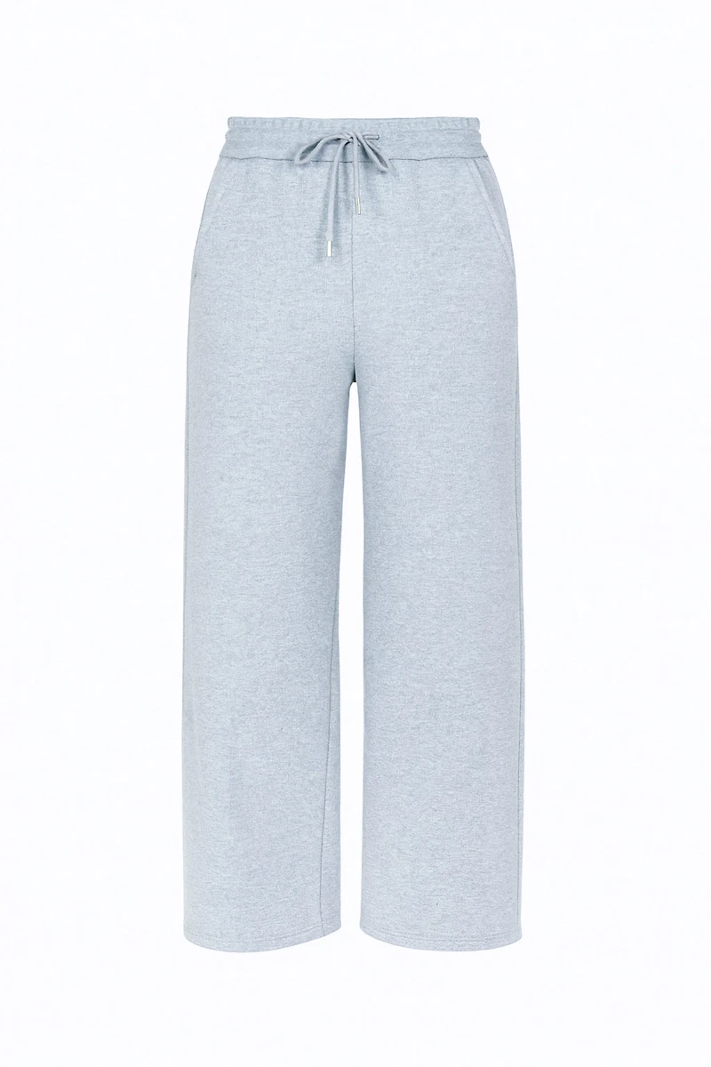 French terry rhinestone detail pant
