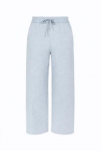 French terry rhinestone detail pant