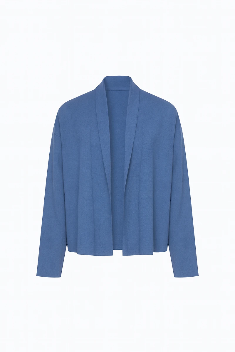 Double knit coatigan