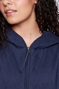 Quilted jersey vest