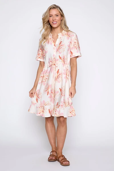 La robe à volants imprimé floral