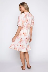 La robe à volants imprimé floral