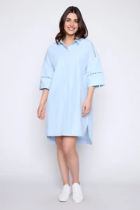 La robe brodée de palmiers