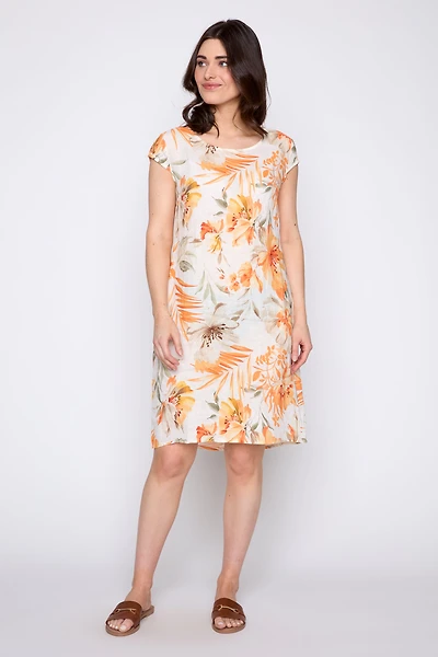La robe à imprimé tropical