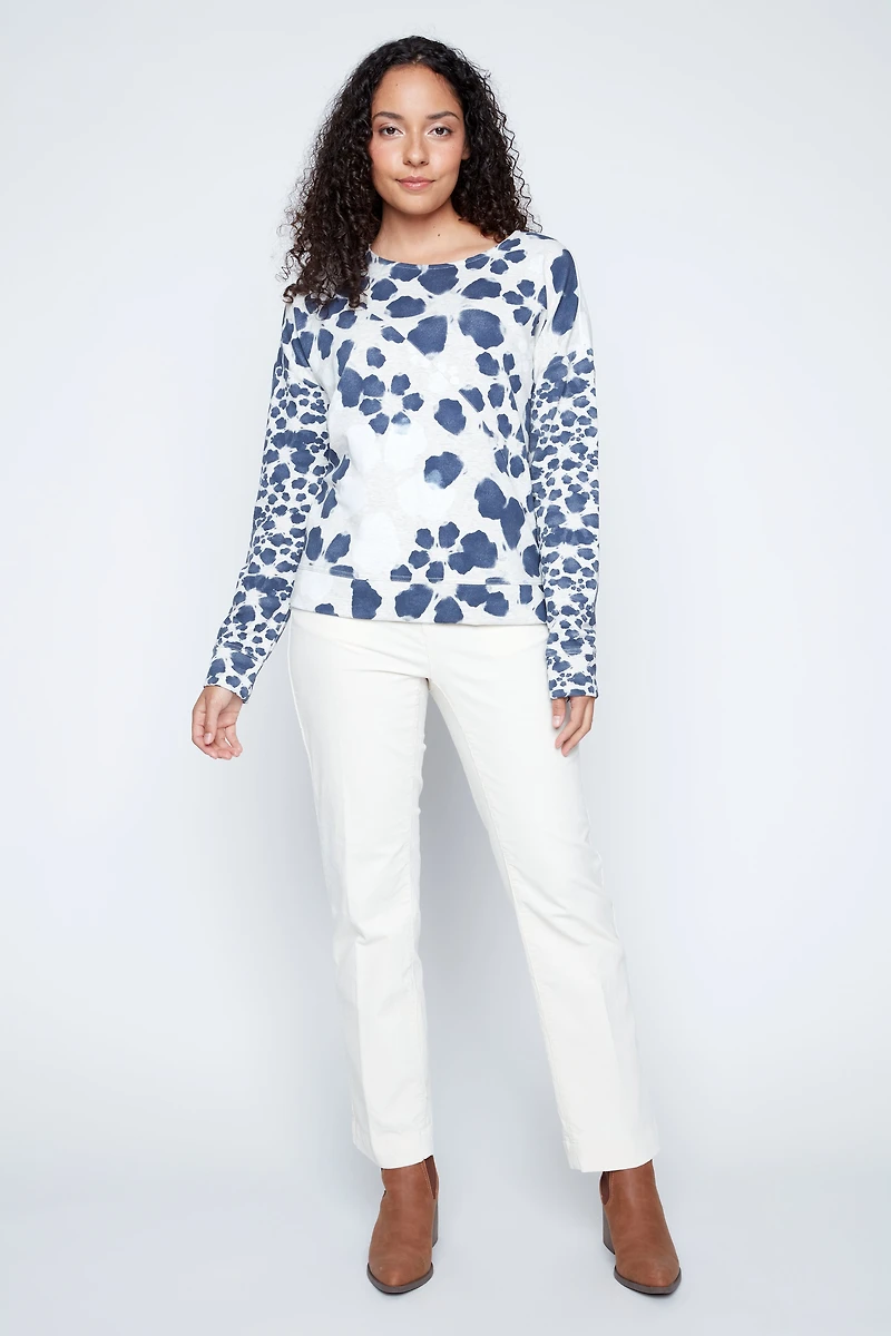 Animal print top
