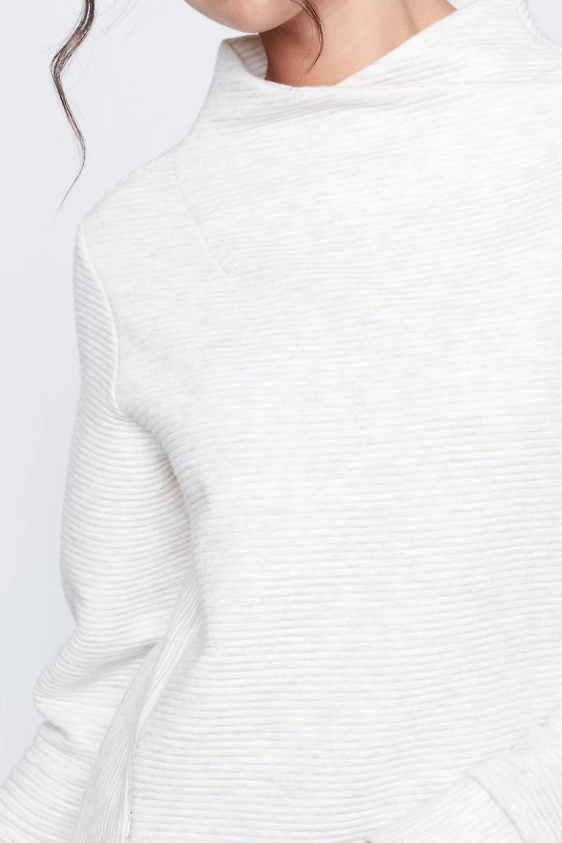 Quilted knit tunic