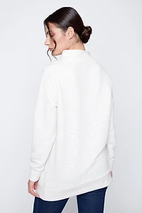 Quilted knit tunic