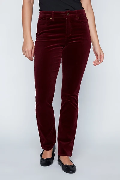 Le pantalon jambe droit en velours côtelé