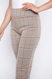 Le pantalon jambe droit à carreaux
