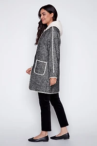 Herringbone fooler coat