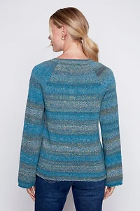 Cotton space dye sweater
