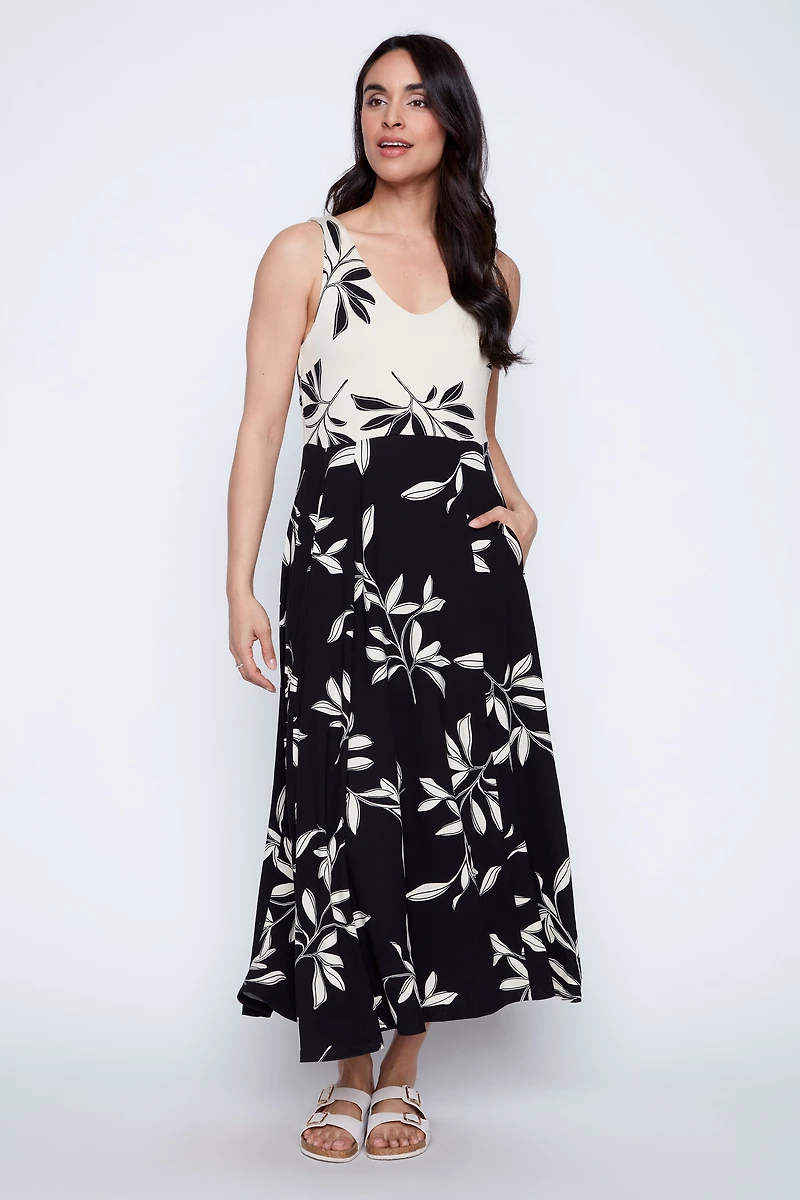 La robe en jersey imprimé