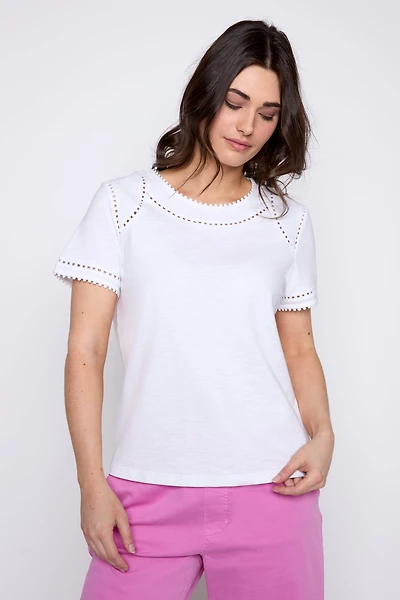 Solid cotton top