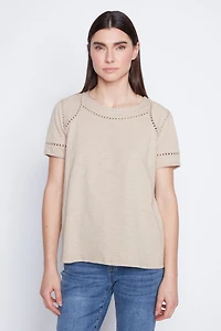 Solid cotton top