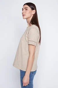 Solid cotton top