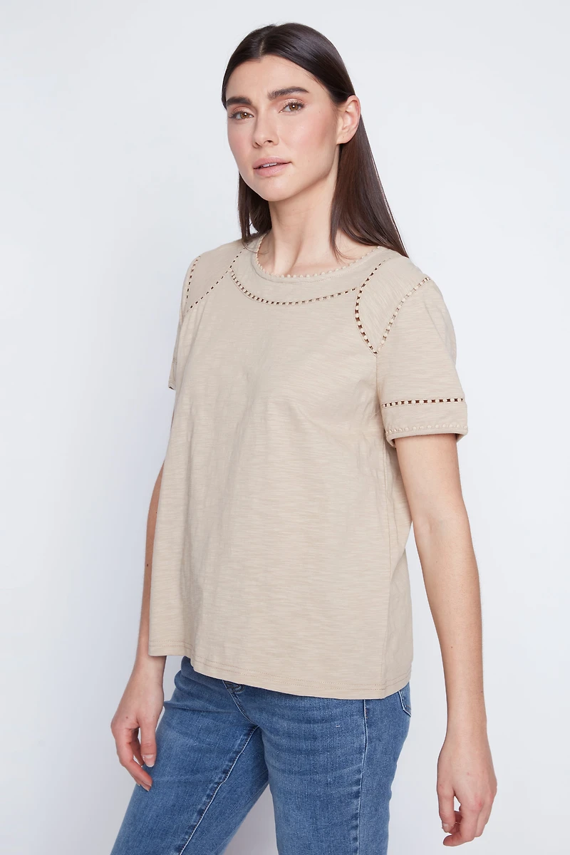 Solid cotton top