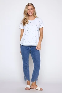 Polka dot cotton top